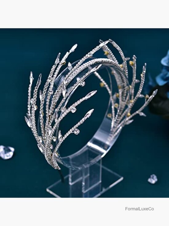 Wedding Rhinestone Hair Band Headpiece Soft Metal Adjustable Crystal Hairband main image 6
